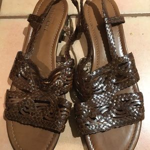 Size 12 Braided Sesto Meucci made in Italy Sandal